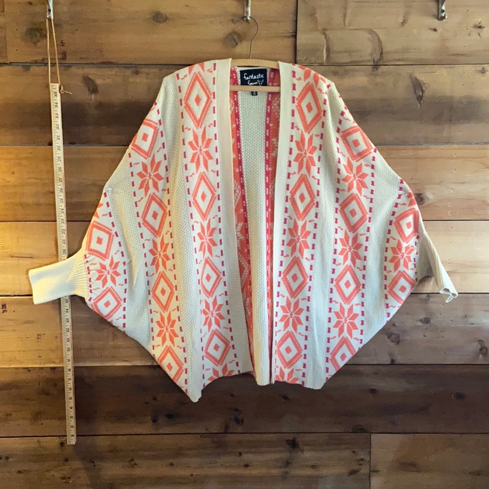 Native southwest design sweater cardigan
